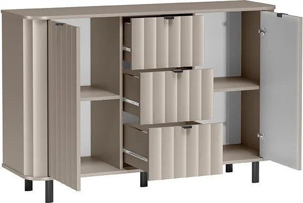 Komoda MODERNO 137,2 cm do Salonu Sypialni Odcienie beżu