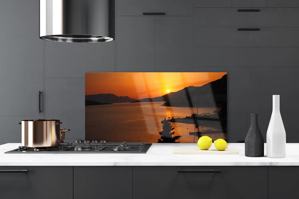 Panel Szklany Szczyty Gór nad Zatoką