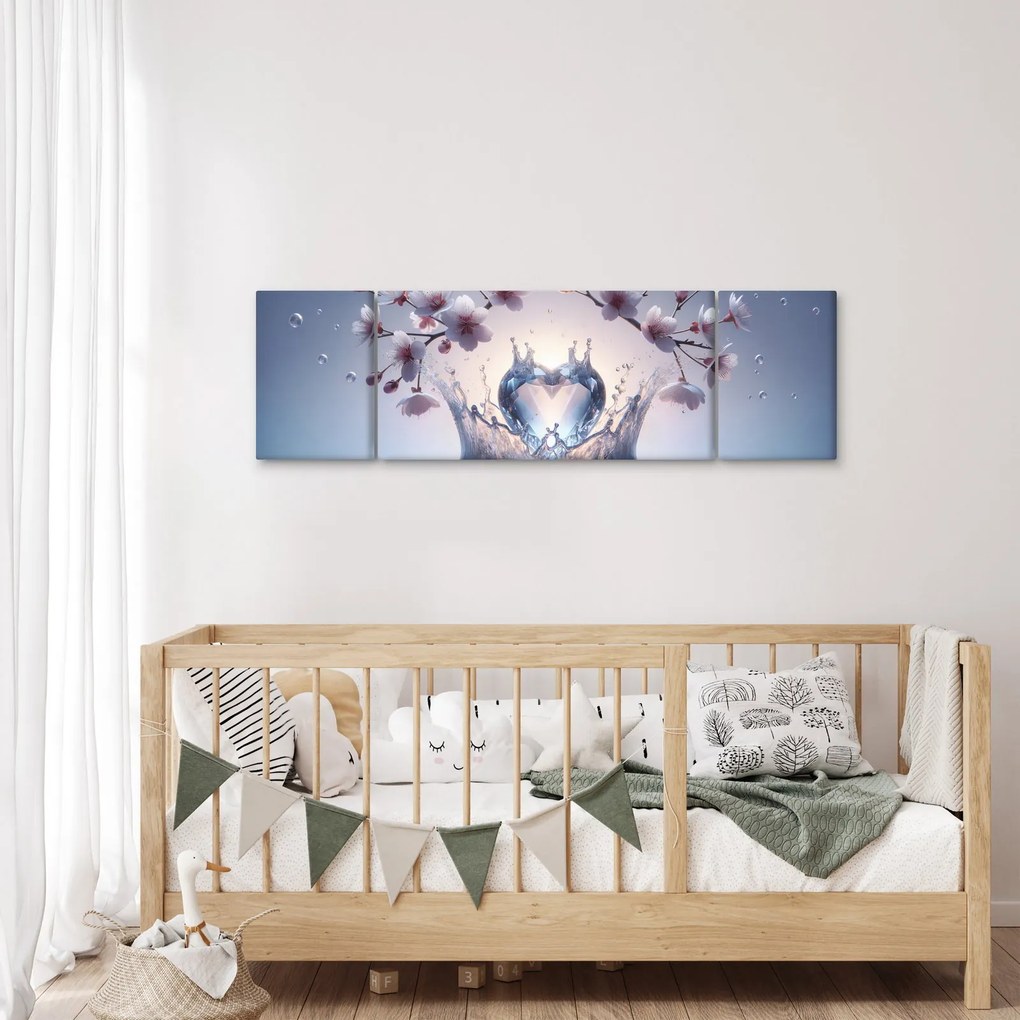 Obraz - Diamentowe serce (170x50 cm)
