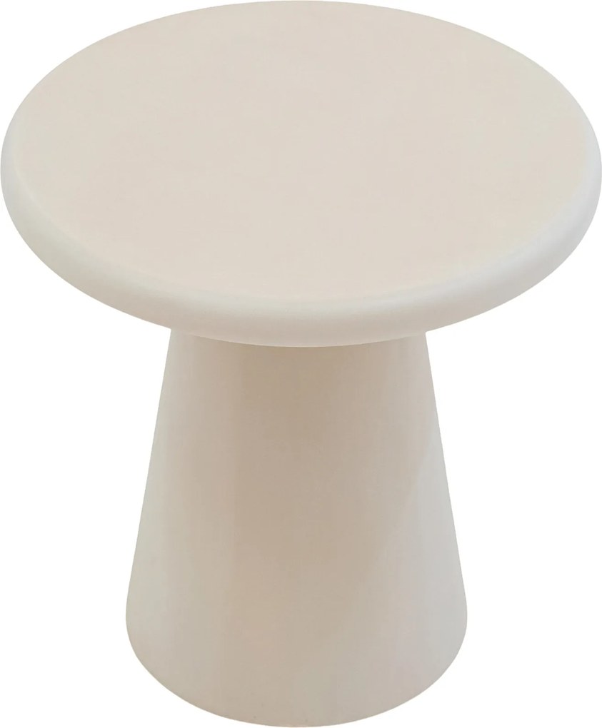Stolik kawowy okrągły Clav 45 cm - beżowy