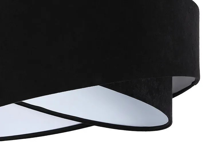 Czarno-biała asymetryczna lampa wisząca - 4X EX973 M6-B11