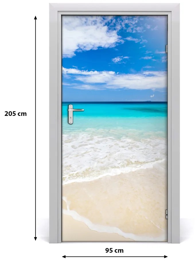 Naklejka fototapeta na drzwi Tropikalna plaża