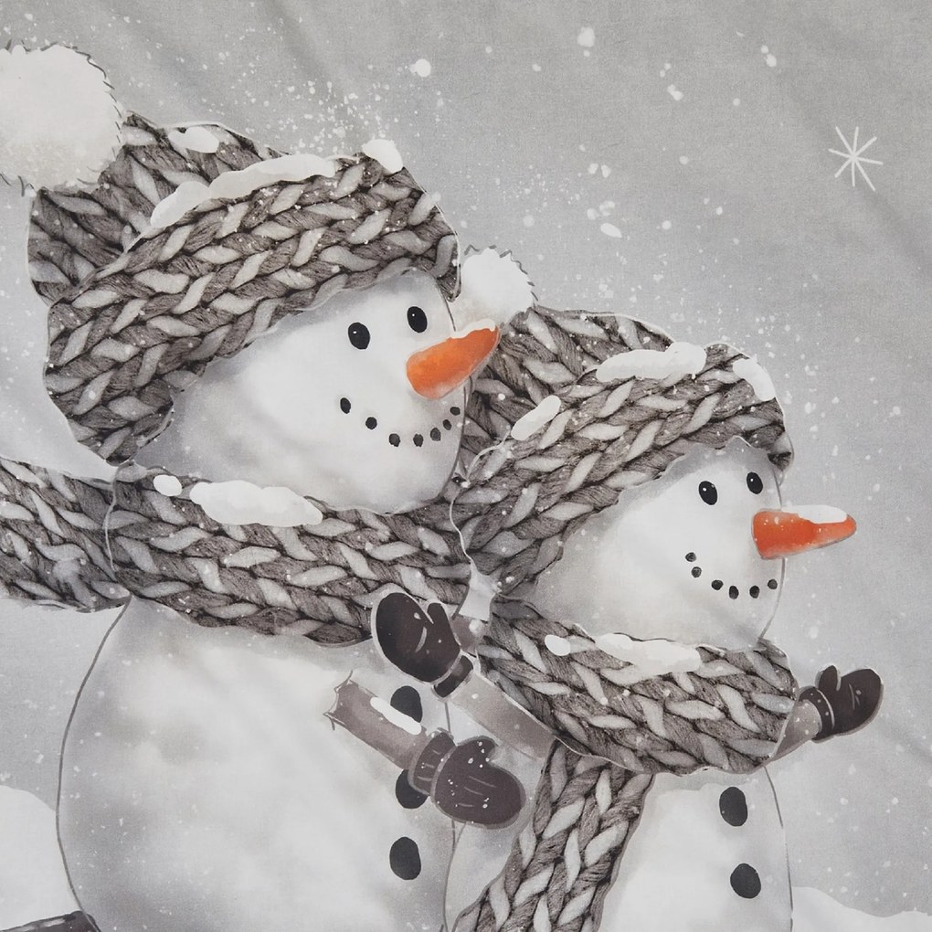 PrzytulneMieszkanie.pl PrzytulneMieszkanie.pl 3D pościel z bawełny renforcé FROSTY szary, 100% bawełna Rozmiar pościeli: 80 x 80 cm | 135 x 200 cm