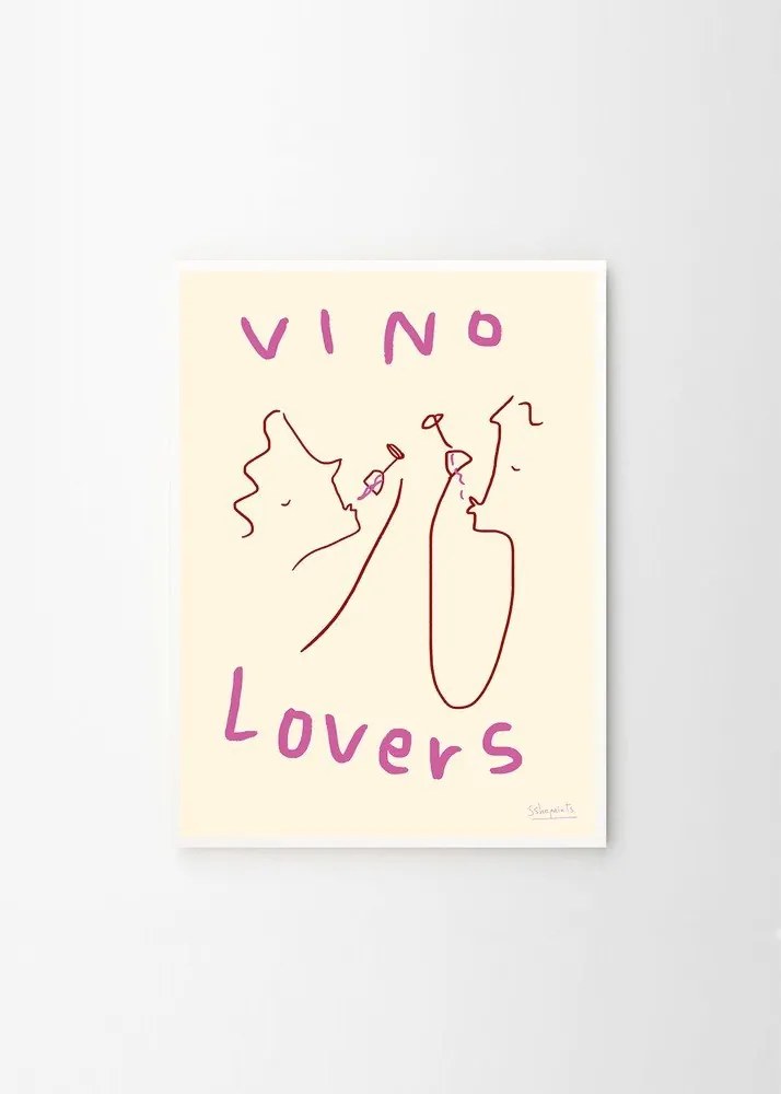Plakat 50x70 cm Vino Lovers – Ruby Hughes – The Poster Club