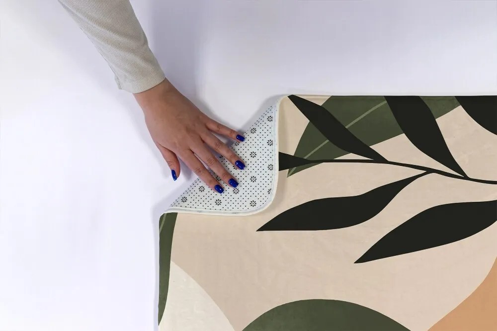 Dywanik antypoślizgowy do łazienki Dywanik antypoślizgowy do łazienki Tropikalna abstrakcja