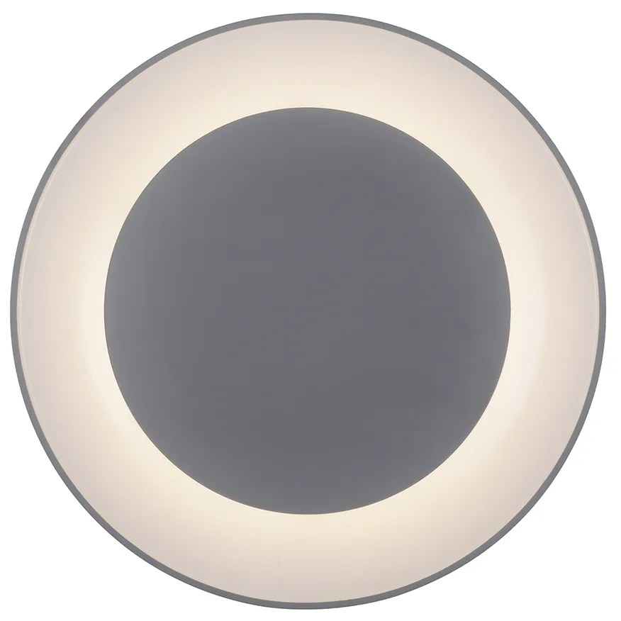 Lampa sufitowa w kolorze ciemnoszarym z wbudowanym LED i pilotem - Meidan Nowoczesny Oswietlenie wewnetrzne
