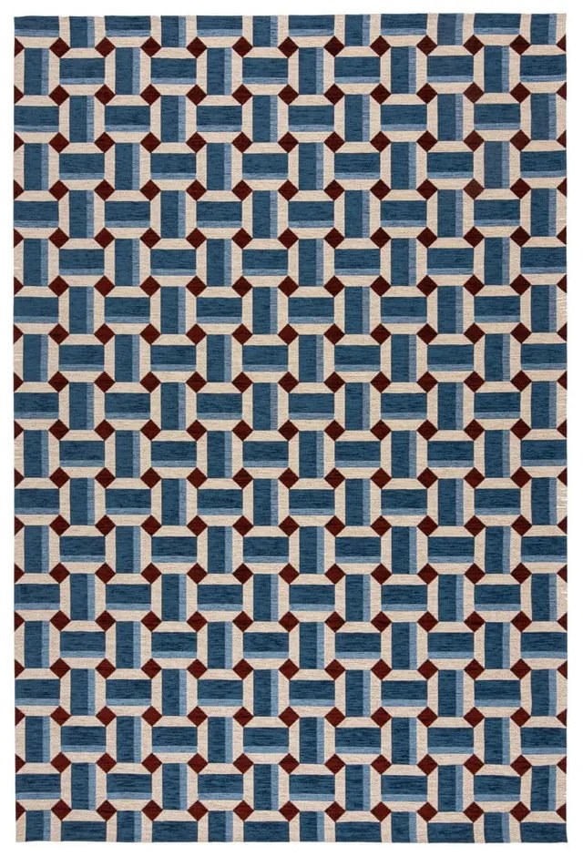 Niebieski dywan 155x230 cm Lennox Geometric – Flair Rugs
