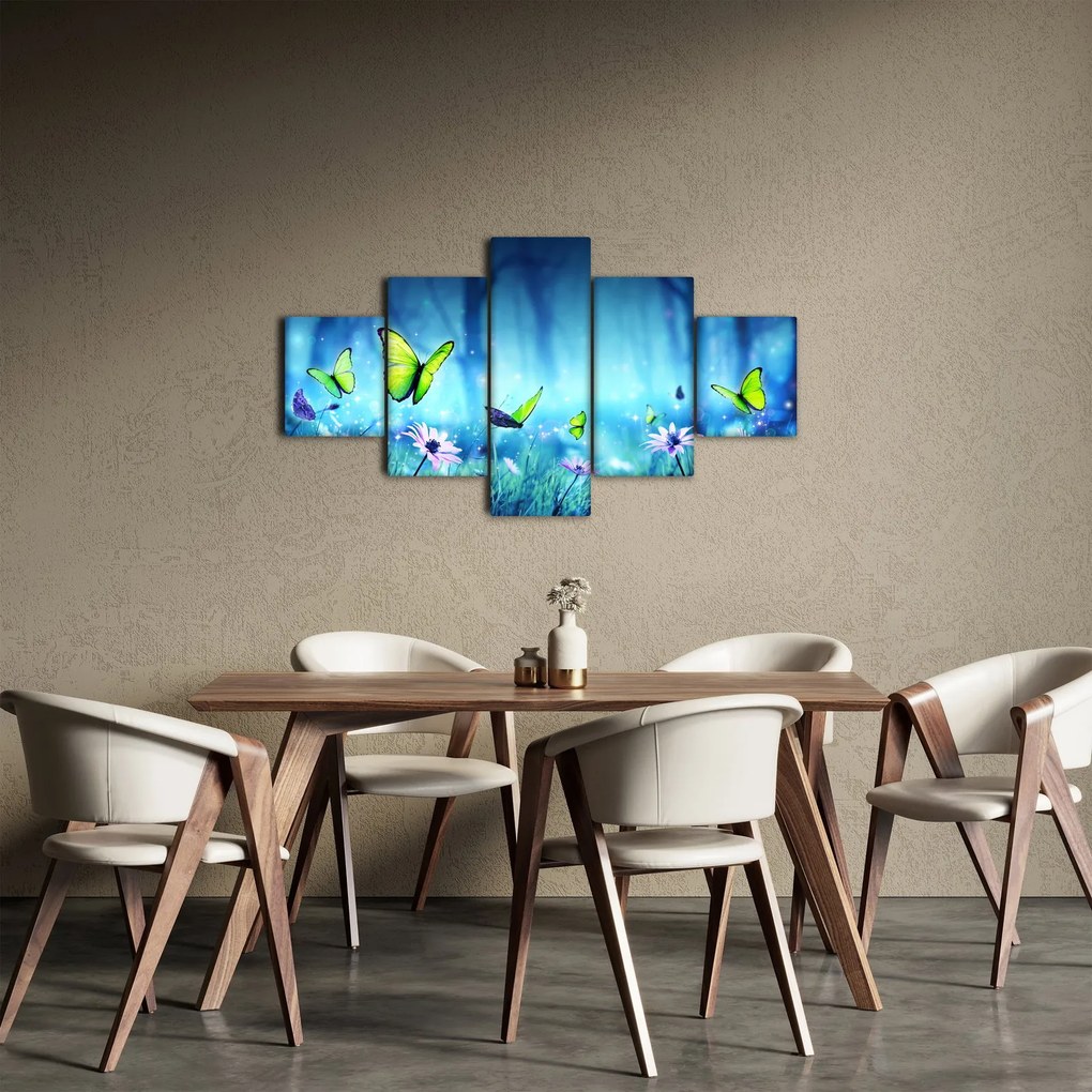 Obraz - Mistyczna leśna polana (125x70 cm)