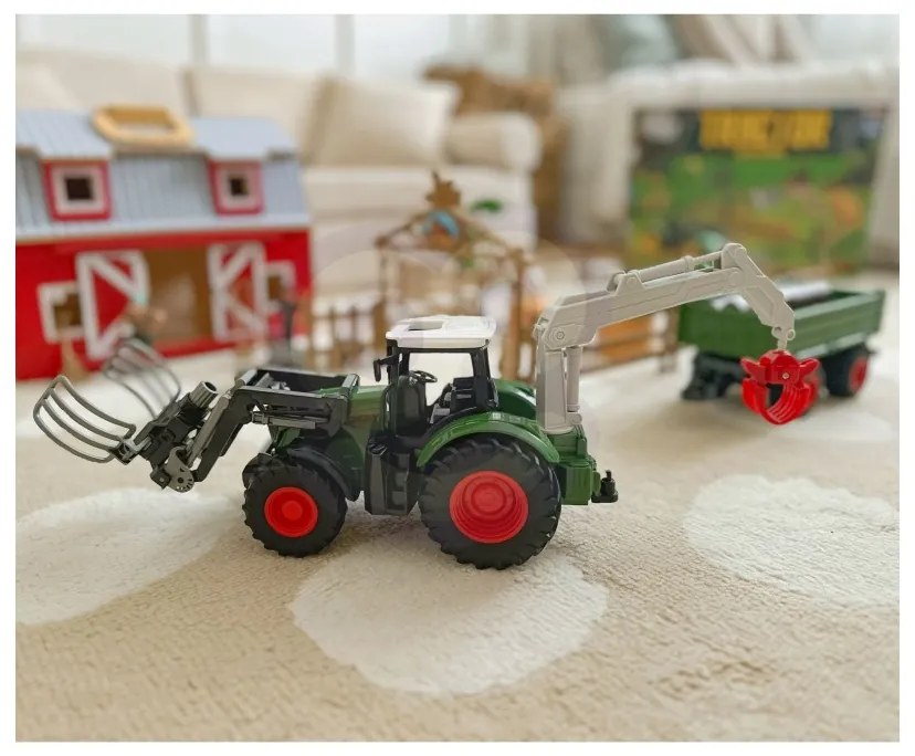 Woopie zestaw maszyn rolniczych traktor ciągnik zagroda mini farma osada rolnicy
