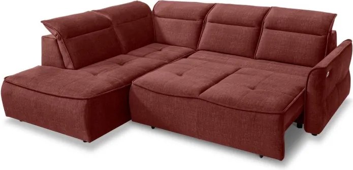 Narożnik MURILLO L z elektryczną regulacją siedziska Lewostronny w tkaninie VOGUE 08 WERSAL