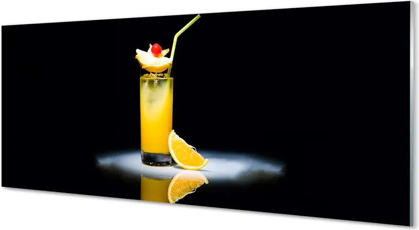 Szkło Ozdobne do Kuchni Słoneczny Koktajl Pomarańczowy