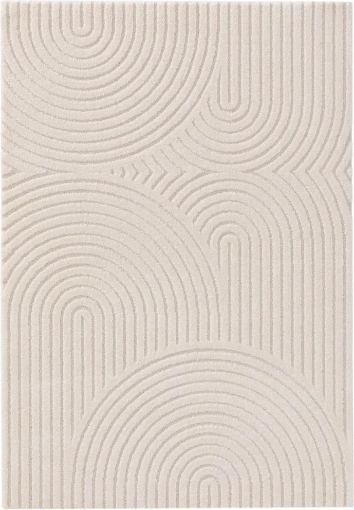 Kremowy dywan Eve B o abstrakcyjnym wzorze