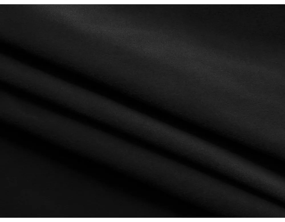 Czarna aksamitna sofa 319 cm Ekahi – Makamii