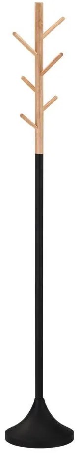 Wieszak stojący 176x28 cm czarny/beżowy