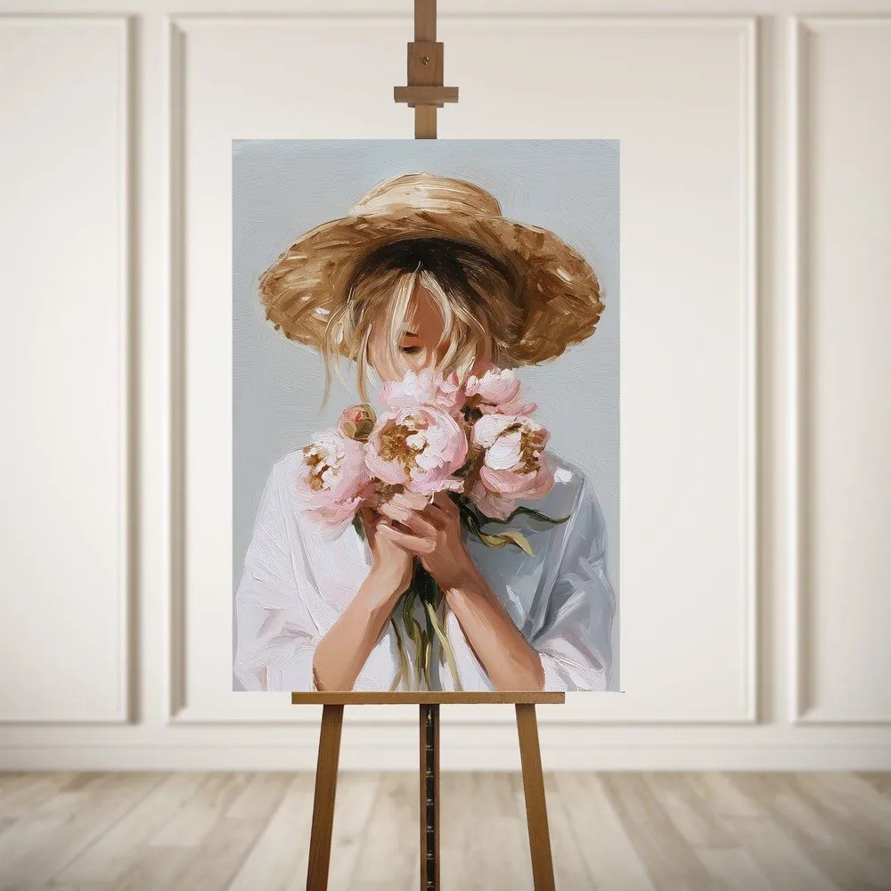 Obraz z ręcznie malowanymi elementami 70x100 cm Estelle – Styler