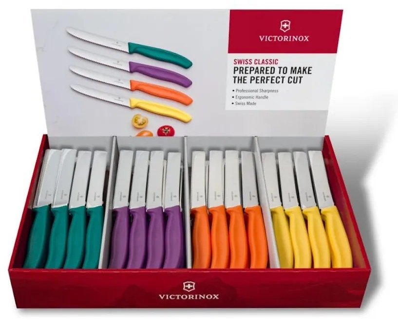 Victorinox - Zestaw noży kuchennych do warzyw SWISS CLASSIC 80 szt. wielobarwny