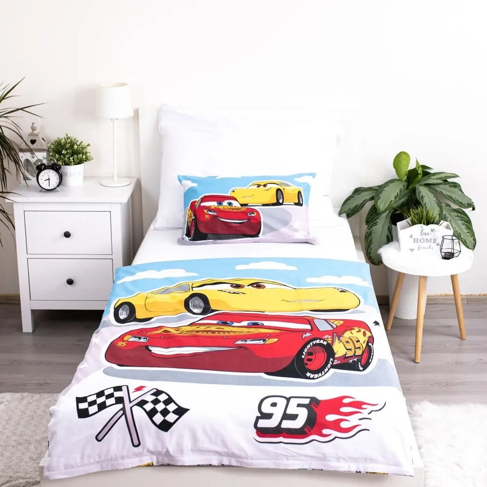 Bawełniana pościel dziecięca do łóżeczka 100x135 cm Cars – Jerry Fabrics