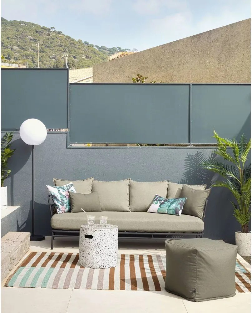 Beżowa sofa ogrodowa z metalową konstrukcją Kave Home Mareluz