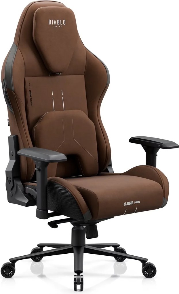 Fotel gamingowy materiałowy Diablo X-One Prime Normal Size, Cinnamon Brown