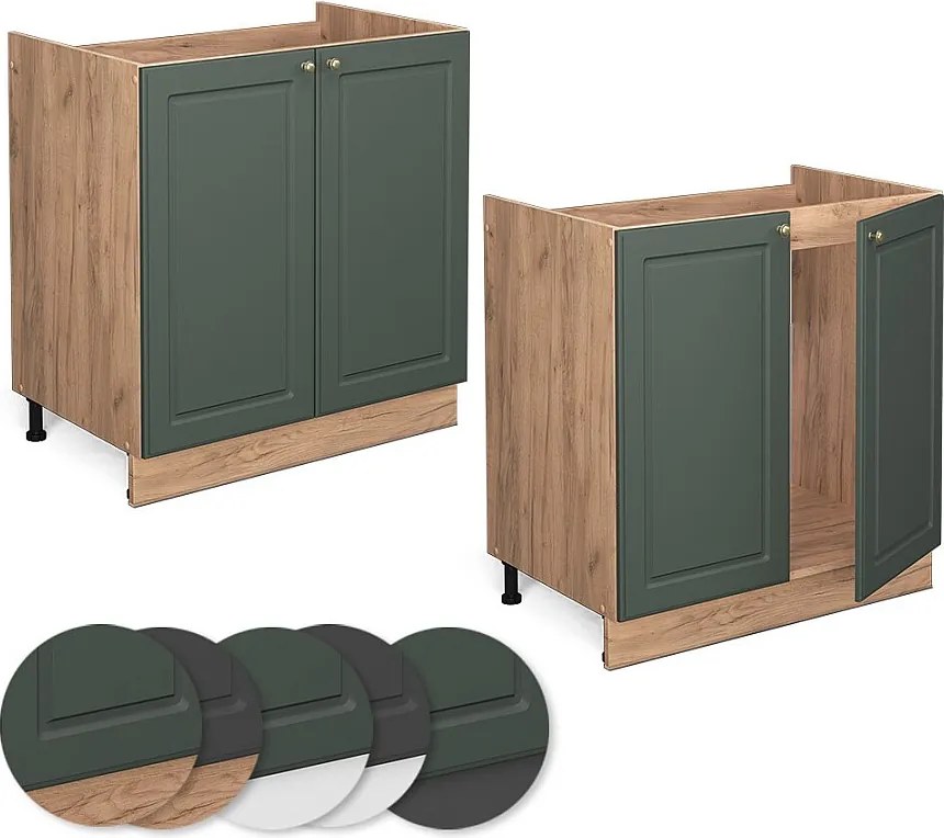 Szafka pod zlew green gold country 80x60x82 fame-line