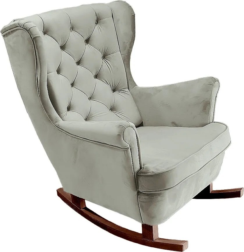 Fotel Relax z Tapicerowanym Siedzeniem i Podłokietnikami, Fotel TV 102x81x95cm Popiel_29856