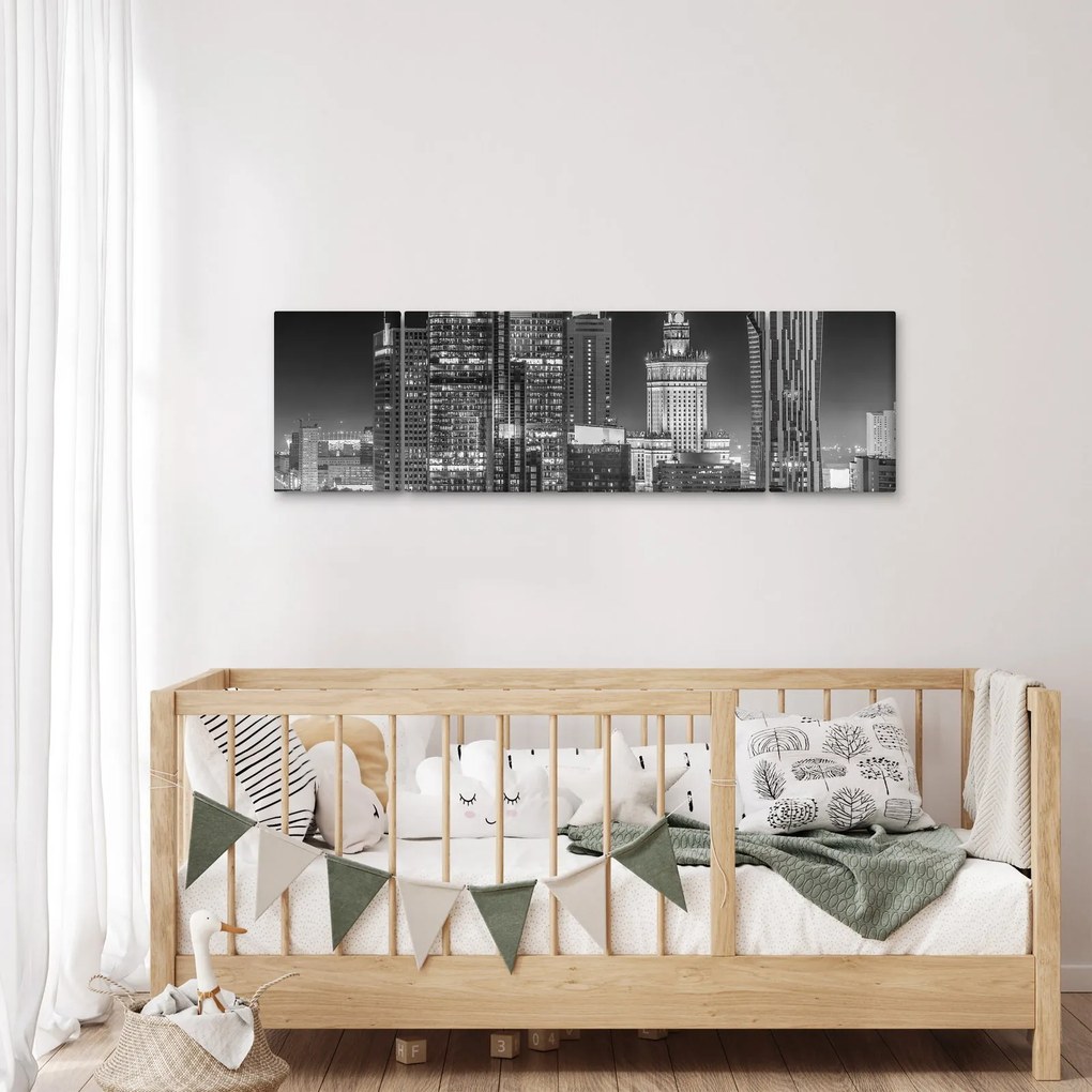 Obraz - Czarny i biały Nowy Jork (170x50 cm)