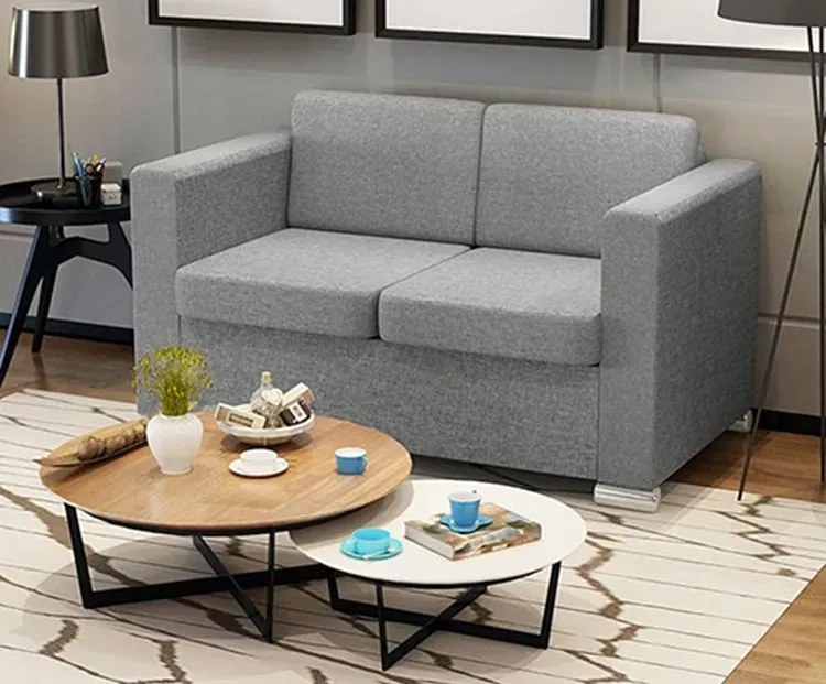 Dwuosobowa szara sofa loftowa - Telva 2Q