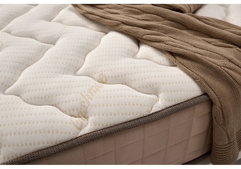 Twardy/średnio twardy piankowy materac dwustronny 140x200 cm CASHMERE GRAND CLASS – Moonia