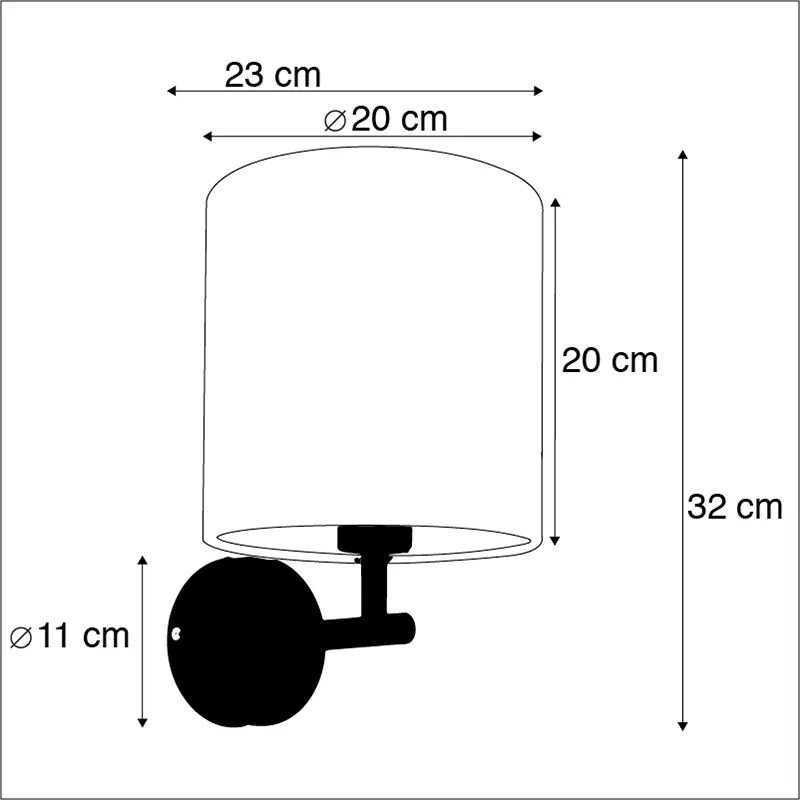 Elegancka lampa ścienna złota z zielonym aksamitnym kloszem - Matt Nowoczesny Oswietlenie wewnetrzne