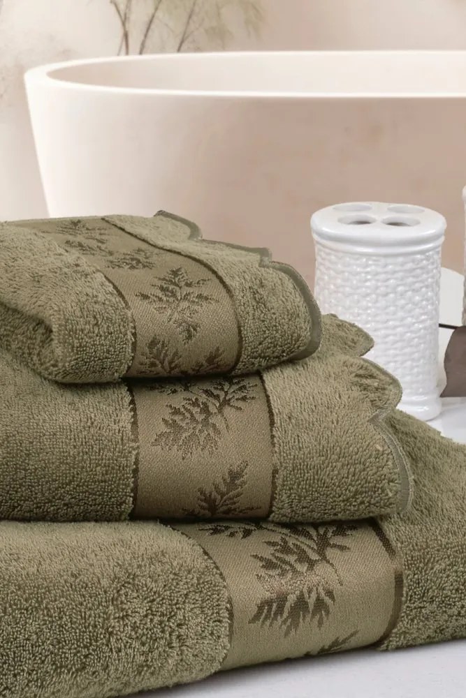 Zestaw podarunkowy małych ręczników LORA, 3 szt Khaki