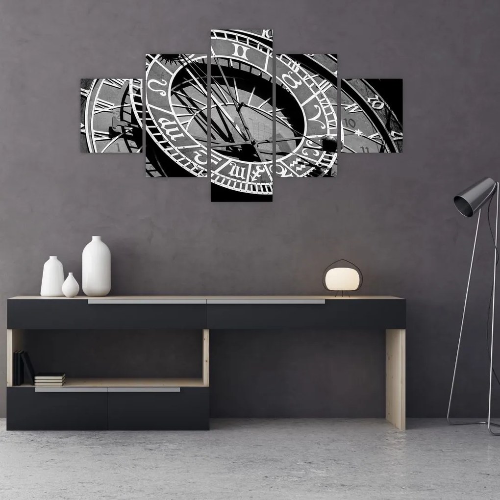 Obraz - Zegar astronomiczny, Praga, Czechy (125x70 cm)