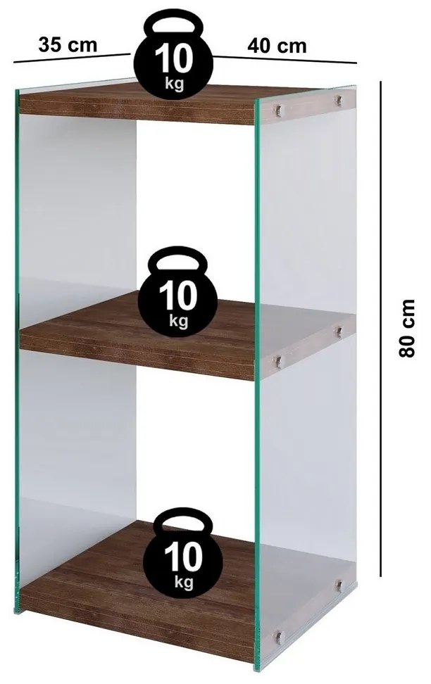 Biblioteczka Rux Walnut