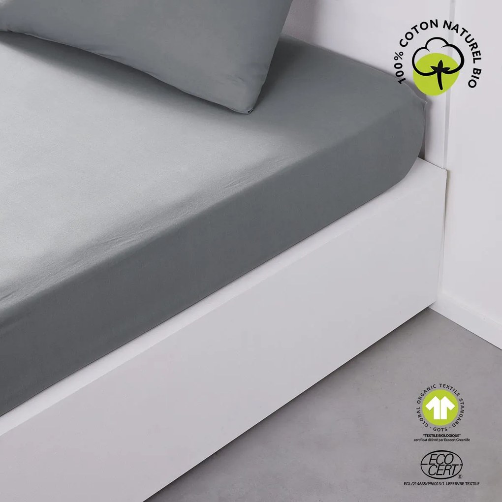 Prześcieradło z gumką Grand, bawełna organiczna, 180 x 200 cm