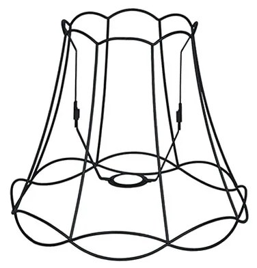 Metalowy klosz czarny 30/26 - Granny Frame