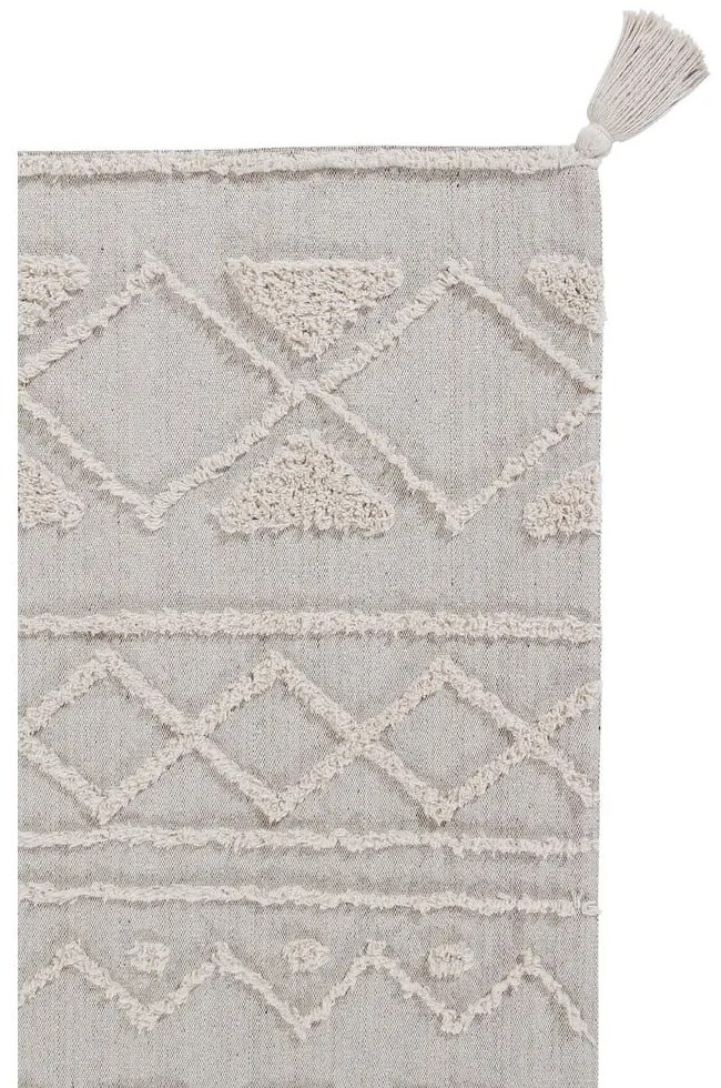 Biały bawełniany dywan tkany ręcznie odpowiedni do prania 200x300 cm Tribu Natural – Lorena Canals