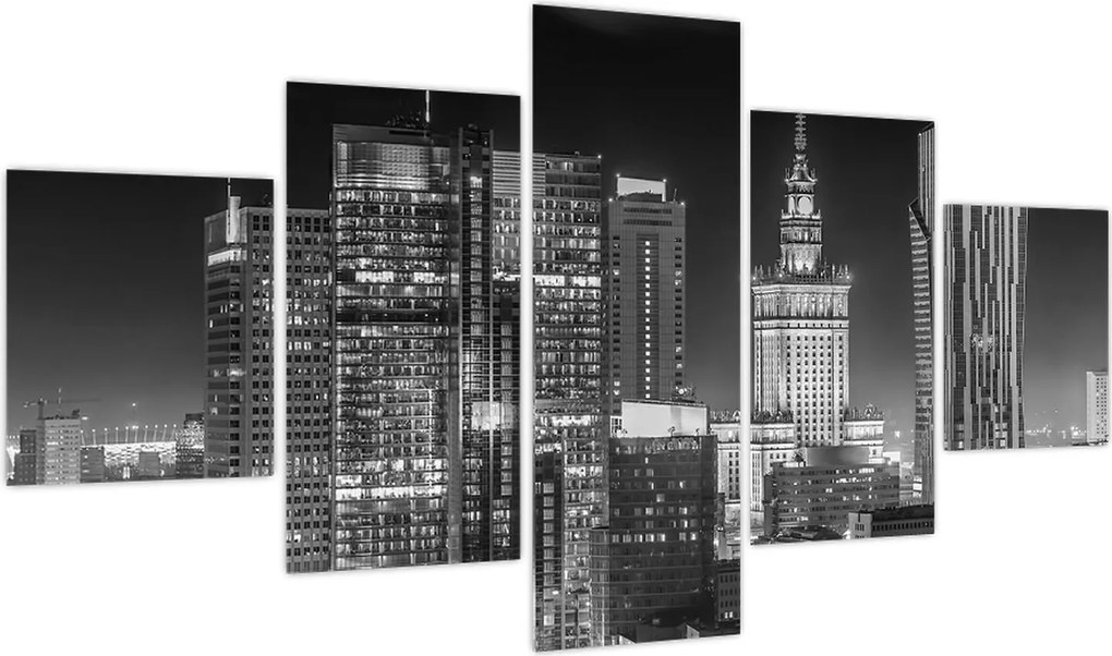 Obraz - Czarny i biały Nowy Jork (125x70 cm)
