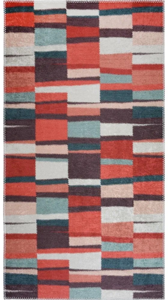 Czerwony dywan odpowiedni do prania 80x150 cm Blocks of Fun – Vitaus