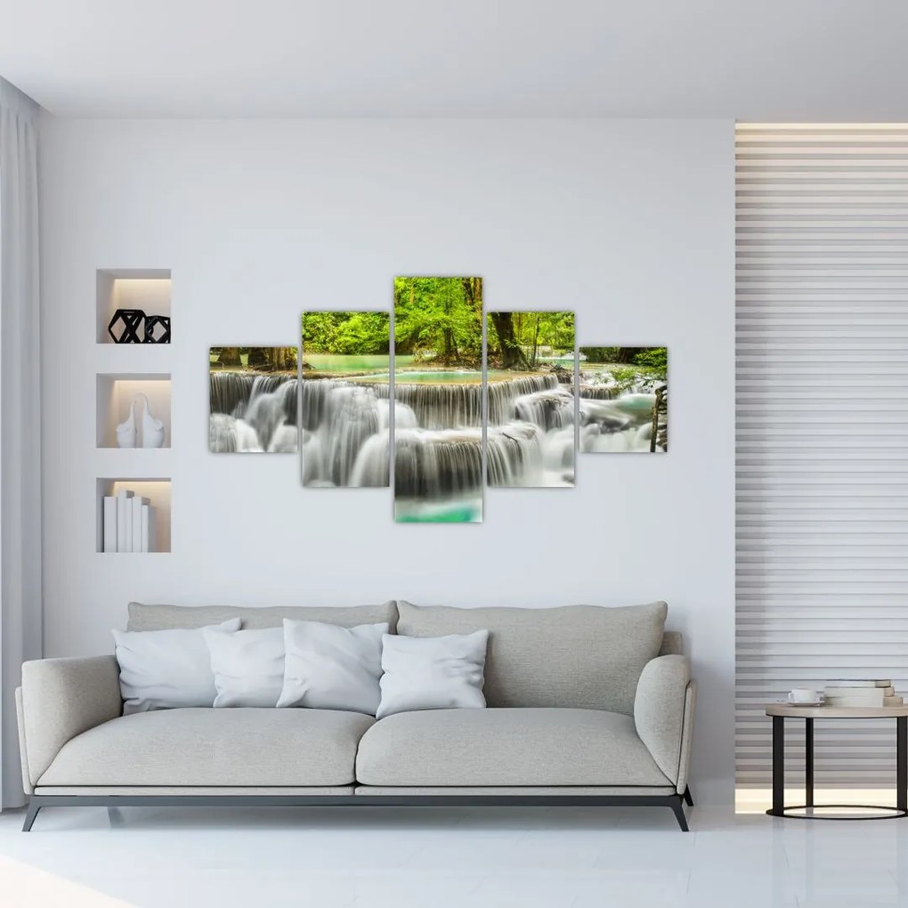 Obraz wodospadów (125x70 cm)