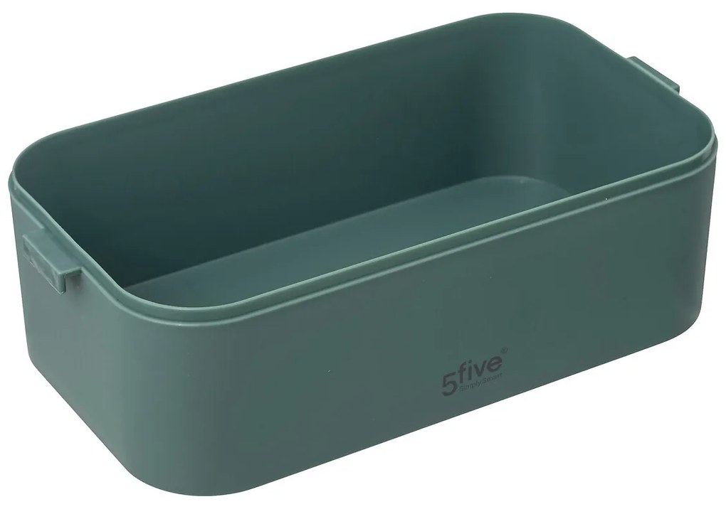 Lunch box do pracy, 2 przegródki + sztućce, 1,4 l