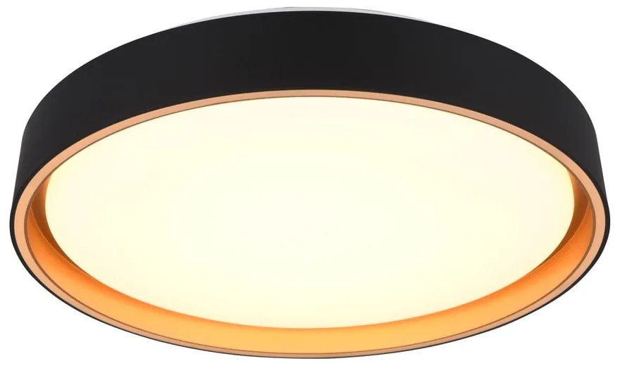 Czarna lampa sufitowa LED ø 40 cm Felis – Trio