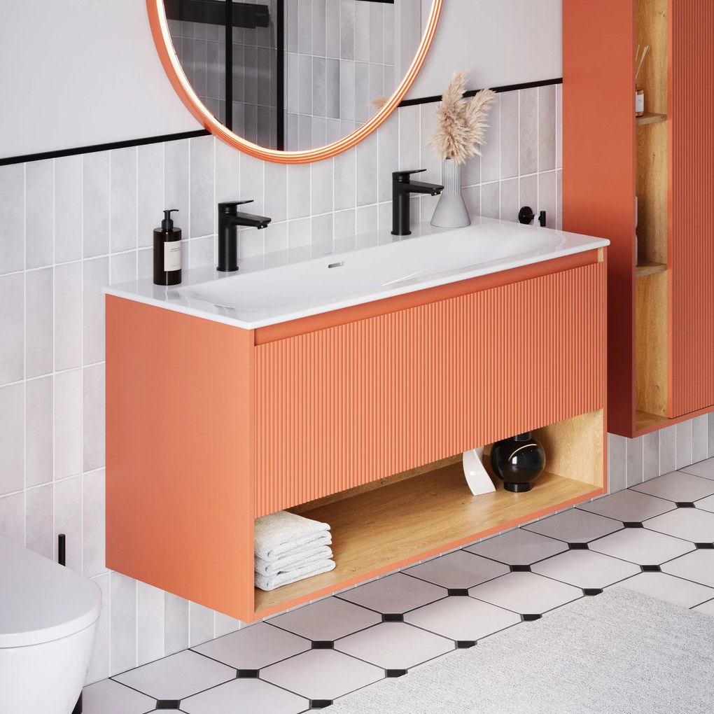 Szafka podumywalkowa BELDIVO 120 cm z umywalką ceramiczną Duravit