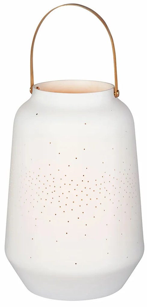 Biała porcelanowa LAMPA rozm. L (26,5 cm)