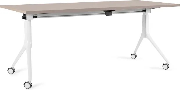 Składane biurko pracownicze na kółkach Carl 180x80 cm