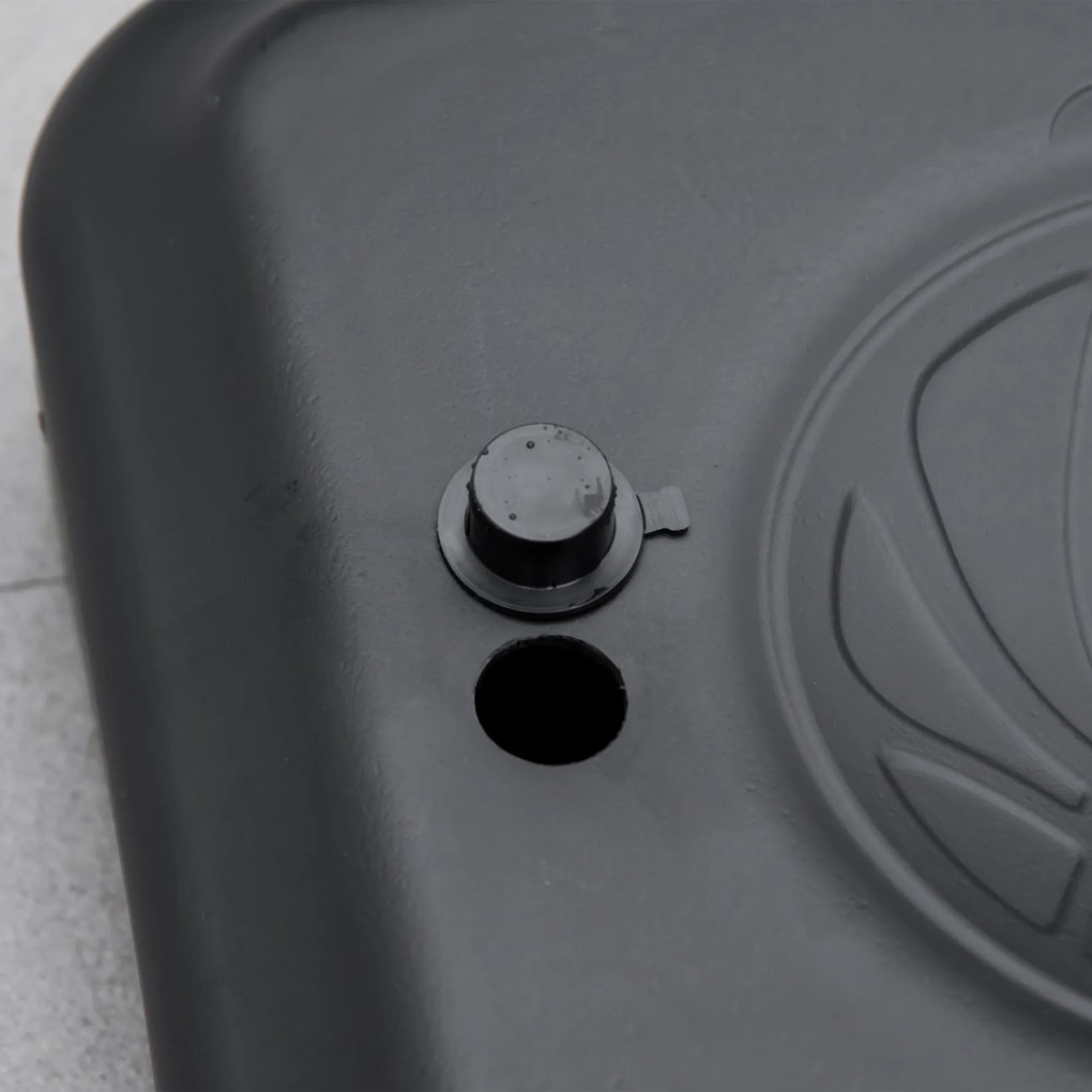 HOMCOM Kosz do Koszykówki, Regulowana Wysokość, Podstawa do Wypełnienia, Ultra Stabilny, Czarny, 131 x 49 x 195-250 cm