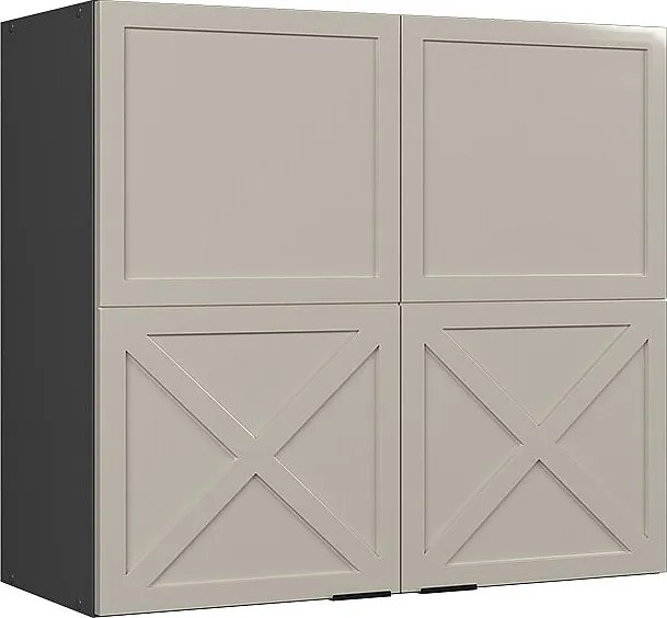 Szklana szafka kuchenna greybeige 80x34.1x72 fame-line