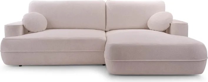 Narożnik FUEGO wolnostojący układ L strona Prawa z funkcją spania w tkaninie Bubble 08