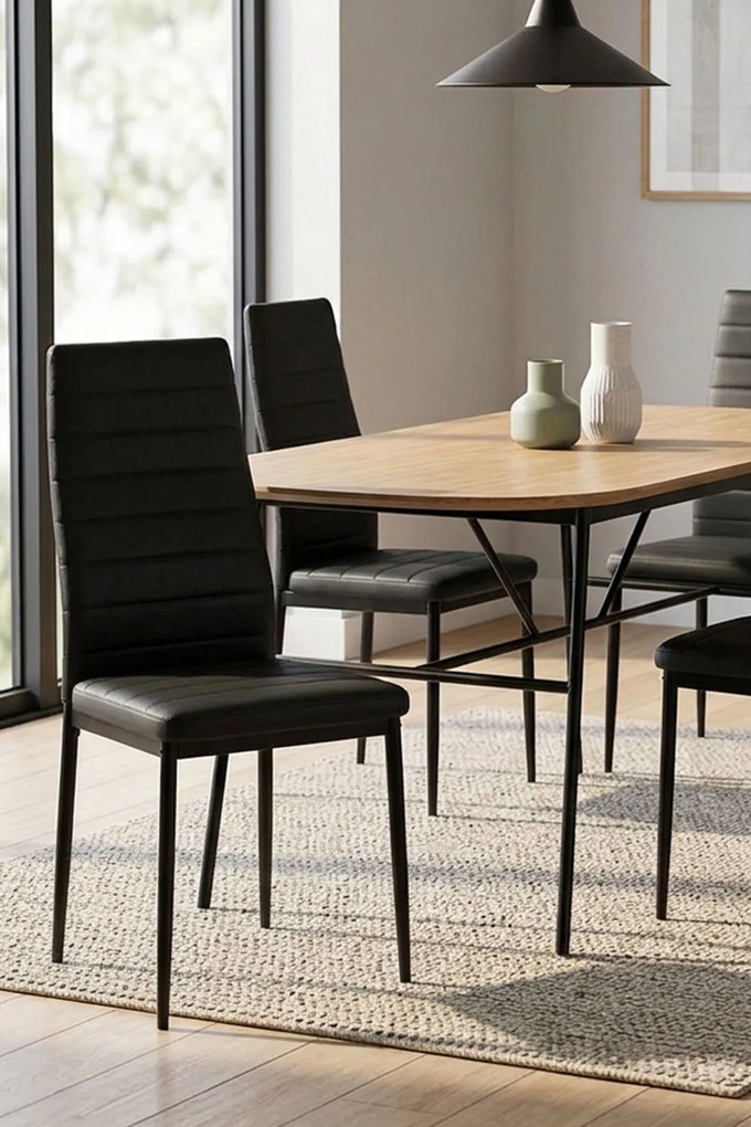 Zestaw 4 Krzese Lauter Ekoskóra