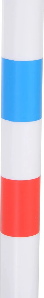 PawHut Drążki do Slalomu dla Psów Trening Agility Zestaw z Torbą PE Biały Niebieski | Aosom PL