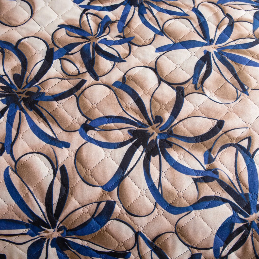 Narzuta na łóżko FLORVINA beżowy Rozmiar: 220 x 240 cm