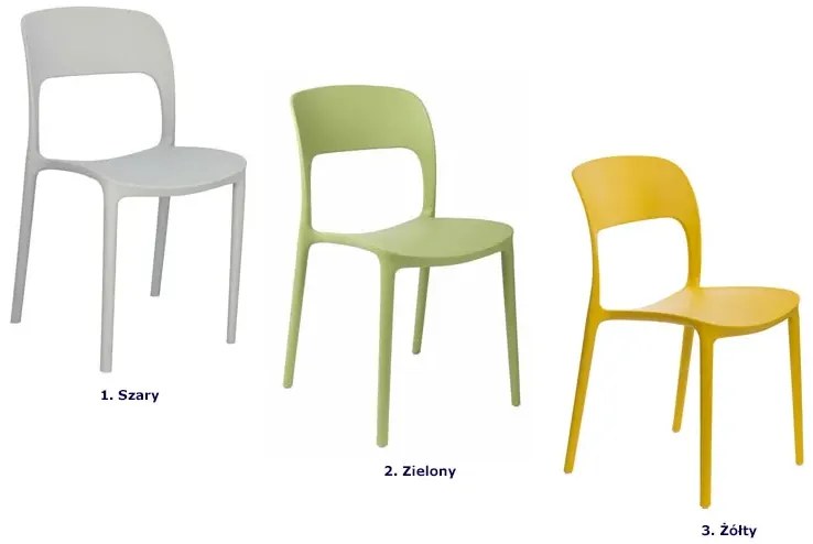 Limonkowe minimalistyczne krzesło B3-Z15